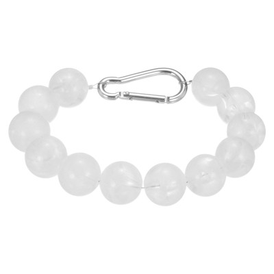 Unique Bargains Stainless Steel Indoor Outdoor Durable Flag Pole Beaded Retainer Ring 1 Pc