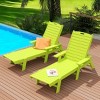 WestinTrends Adirondack Outdoor Chaise Lounge for Patio Garden Poolside (Set of 2) - 2 of 4