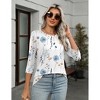 Women's 3/4 Sleeve Tunic Tops Soft Round Neck Casual T Shirts for Women Cute Basic Blouses for Business Work - 4 of 4
