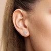 EVERLY JEWELRY | Sterling Silver 1/3 CT Diamond TW Fashion Post Earrings - 4 of 4