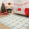 Christmas Rug Machine Washable, Ultra Soft Non Slip Stain Resistant Low Pile Area Carpet for Living Room Bedroom Dining Office - 2 of 4