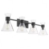 Quorum Lighting Beldar 4 - Light Vanity in  Matte Black - 3 of 3