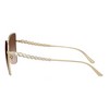Jimmy Choo JC 4010B 300613 Womens Butterfly Sunglasses Pale Gold 55mm - 3 of 3