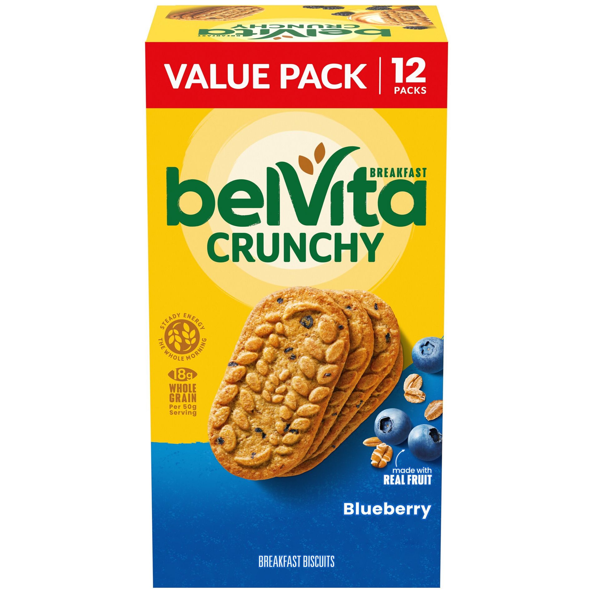 BelVita Blueberry Breakfast Biscuits Value Pack - 12.12oz/12ct