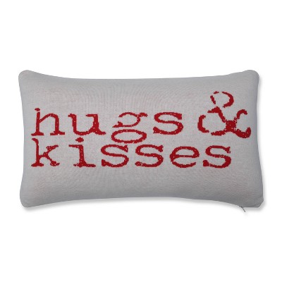 11.5"x18.5" Hugs & Kisses Lumbar Throw Pillow - Pillow Perfect