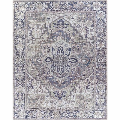Hauteloom Neyland Iris Gray Area Rug 2359