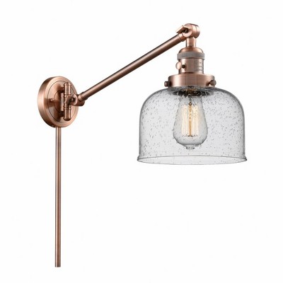 Bell - 1 Light Swing Arm Wall Sconce In Industrial Style-25 Inches Tall and 8 Inches Wide