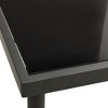 vidaXL 3-Piece Patio Dining Set with Powder-Coated Steel Frame, Textilene-Upholstered Chairs, Square Tempered Glass Table - Black/Anthracite - 4 of 4