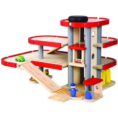 Plan toys store wooden garage