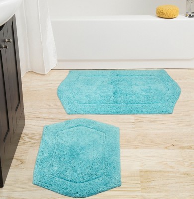 Waterford Collection Cotton Tufted Set of 2 Bath Rug Set - Home Weavers