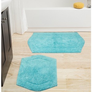 Waterford Collection Cotton Tufted Set of 2 Bath Rug Set - Home Weavers - 1 of 4