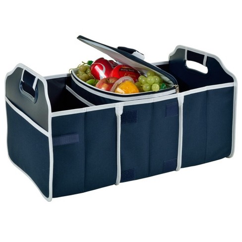 Original Folding Trunk Organizer with Cooler by Picnic at Ascot - Navy