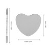 Unique Bargains Heart Foundation Spatula and Palette Set Silver Tone - 4 of 4