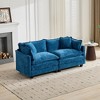 Cloud Sofa LoveSeat, Modular Sectional Couch with Chenille Fabric & Double-Layer Cushions â€ - 2 of 4