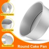 Unique Bargains Removable Loose Bottom Cheesecake Pan 2 Pcs - 4 of 4