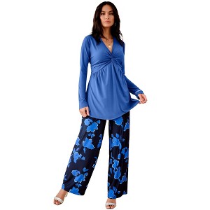 Roaman's Shirred Empire Waist Tunic - 1 of 2