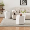 Modern MGO Versatile Coffee Table Set,2 Combinable Geometric Coffee Tables,No Assembly Required For Living Room Or Bedroom-Coolbibila - 3 of 4
