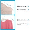 Padded Hanger for Sweaters - 17 Inch Heavy Duty Satin Covered Coat Hangers No Shoulder Bump for Women Clothes, Sweaters, Dresses, Lingerie, Ivory - 3 of 4