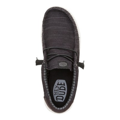 HEYDUDE Men Wally Stretch Sox Wide , Black/White, Wide 12 — фото 8