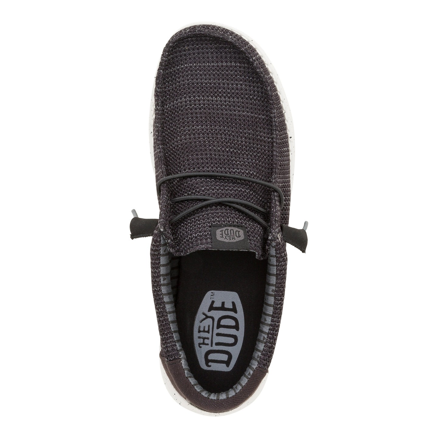 Кроссовки HEYDUDE Men Wally Stretch Sox Wide, цвет: Чёрный — фото 8