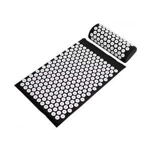 Toyzone World Black Acupressure Yoga Mat And Pillow - 1 of 3