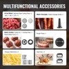 VEVOR Meat Grinder, 3 Lbs/Min Capacity Electric Meat Grinders with Blade, Grinding Plate, Sausage Maker, Kubbe Kit, Burger Press, Silver - 4 of 4