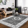 Vintage Rug for Living Room Soft Thin Rug Indoor Floral Print Distressed Rug Aesthetic Rug - 3 of 4