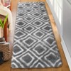 COZONY Runner Rug Shag Rug for Living Room Shaggy Rug Kids Rug Geometric Carpet Bedroom Fluffy Mat Non Skid Rug Modern Area Rug for Nursery Dorm - 4 of 4