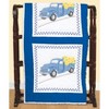 Jack Dempsey Stamped White Quilt Blocks 18"X18" 6/Pkg-Flower Delivery - 3 of 3