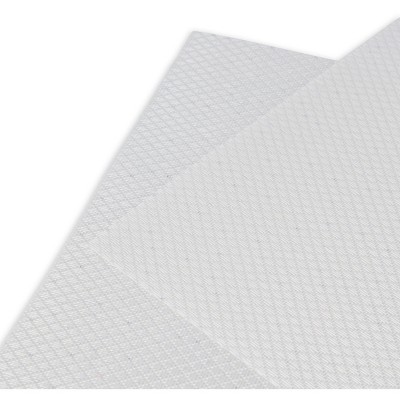 White Sparkle Vinyl Reversible Rectangular Placemats Set of 6