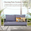 Whisen Woven Rope Outdoor Swing Sofa with Soft Cushions for Patio, Courtyard and Balcony - 4 of 4