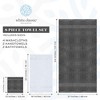 White Classic Luxury 100% Cotton 8 Piece Towel Set - 4x Washcloths, 2x Hand, and 2x Bath Towels - 3 of 4