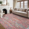 Washable Modern Braided Printed Rug Non Slip Low Pile Rug Soft Solid Throw Floor Cover Foldable Indoor Carpet for Living Room Bedroom Playroom Nursery - 2 of 4