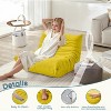 EROMMY Bean Bag Chair Togo Sofa, 28D Memory Foam, Easy Cleaning and Portable, Premium Faux Leather, Lightweight Floor Couch for Living Room, Bedroom - 3 of 4
