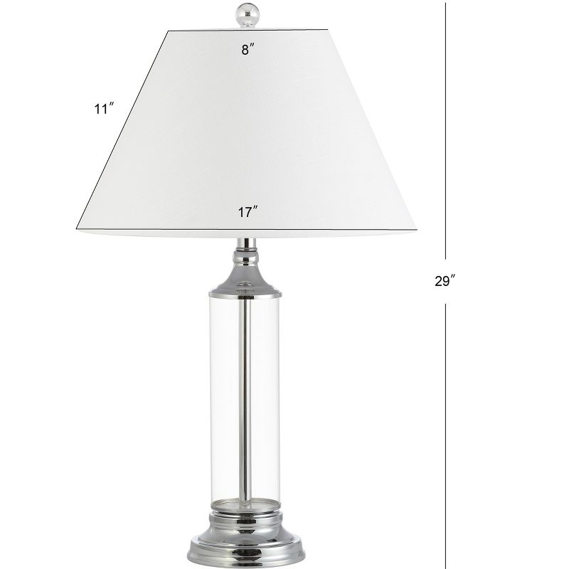 JONATHAN Y Astor Glass LED Table Lamp, 3 of 9
