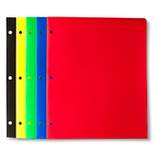 5pk 2 Pocket Plastic Folders - up & up™