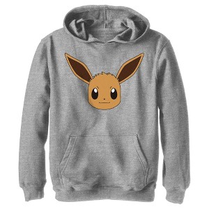 Boy's Pokemon Eevee Face Pull Over Hoodie - 1 of 4