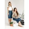 Inherit Zana Front Button Denim Midi Skirt - 3 of 4