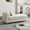 84.65" Chesterfield Velvet Sofa and Gold Trim Tufted Couch with Pocket Spring Cushions, 750lb Capacity Solid Pine Frame - 4 of 4