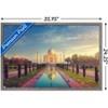Trends International Wonders of the World - Taj Mahal Framed Wall Poster Prints - 3 of 4