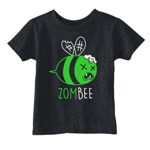 Toddler Funny T Shirts Zombee Sarcastic Zombi Graphic Novelty Halloween Tee For Young Kids - Crazy Dog Toddler T Shirt For Halloween Season - 1 of 4
