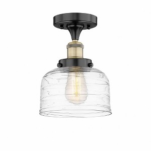 Bell - 1 Light Semi-Flush Mount In Industrial Style-8.25 Inches Tall and 6.5 Inches Wide - 1 of 1