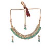 SOHI Women's Green Gold Plated Kundan Beaded Jewellery Set - 2 of 4