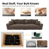 Kumasinova Corduroy Cloud Sofa with Cushions, Convertible Sofa Lounge Chair, Plush Modern 4-Seat Sofa, Easy Assembly, Couches for Living Room - 3 of 4