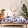 Deny Designs 3pc King Mele Art Watercolor Cherry Blossom Picnic Comforter and Sham Set - 3 of 4