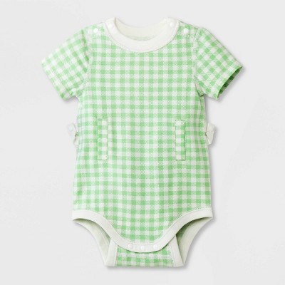 Image of Baby Adaptive Bodysuit - Cat & Jack™ Green 6-9M