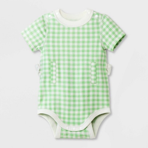 Little Planet by Carter’s Organic Baby 3pk Striped Bodysuit - White/Green  Newborn