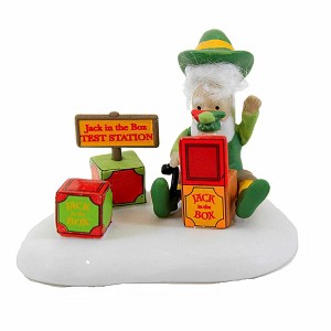 Department 56 Villages 1.75 In This One Passes Qc Santa Jack In A Box Village Figurines - 1 of 3