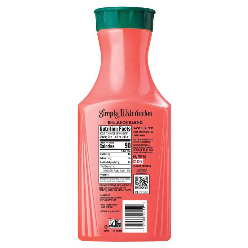 Simply Watermelon Juice Drink - 52 fl oz, 4 of 13