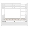 Full Over Full Bunk Bed with Twin Size Trundle, White - 4 of 4